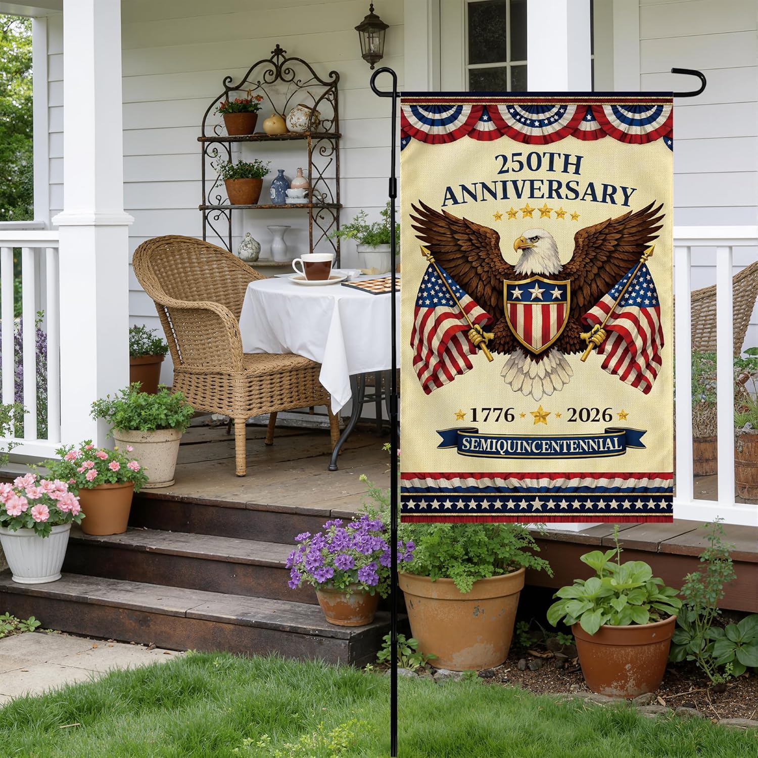 4th Of July Decorations   250th Anniversary Garden Flag  Fourth Of July Decor Patriotic Usa Banner1776 2026 America Merchandise Accessories For Garden Yard Porch Patio Lawn Outdoor Outside 1781860006524.jpg