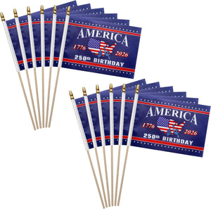 250th Anniversary Usa Flag 250 Years Of Birthday Small American Handheld Flags On Stick4th Of July Outside Decorations 1781923568921.jpg