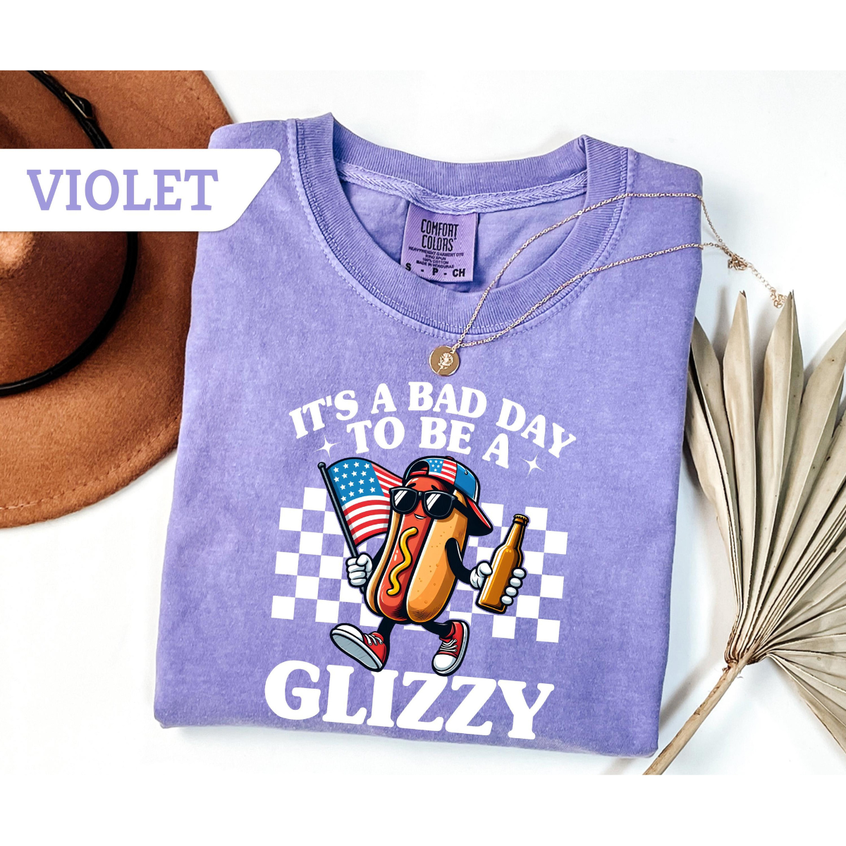 Comfort Colors Its A Bad Day To Be A Glizzy Shirt 4th Of July T Shirt America Tee Gift Independence Day Shirt Funny Hot Dog T Shirt 1782096149491.png