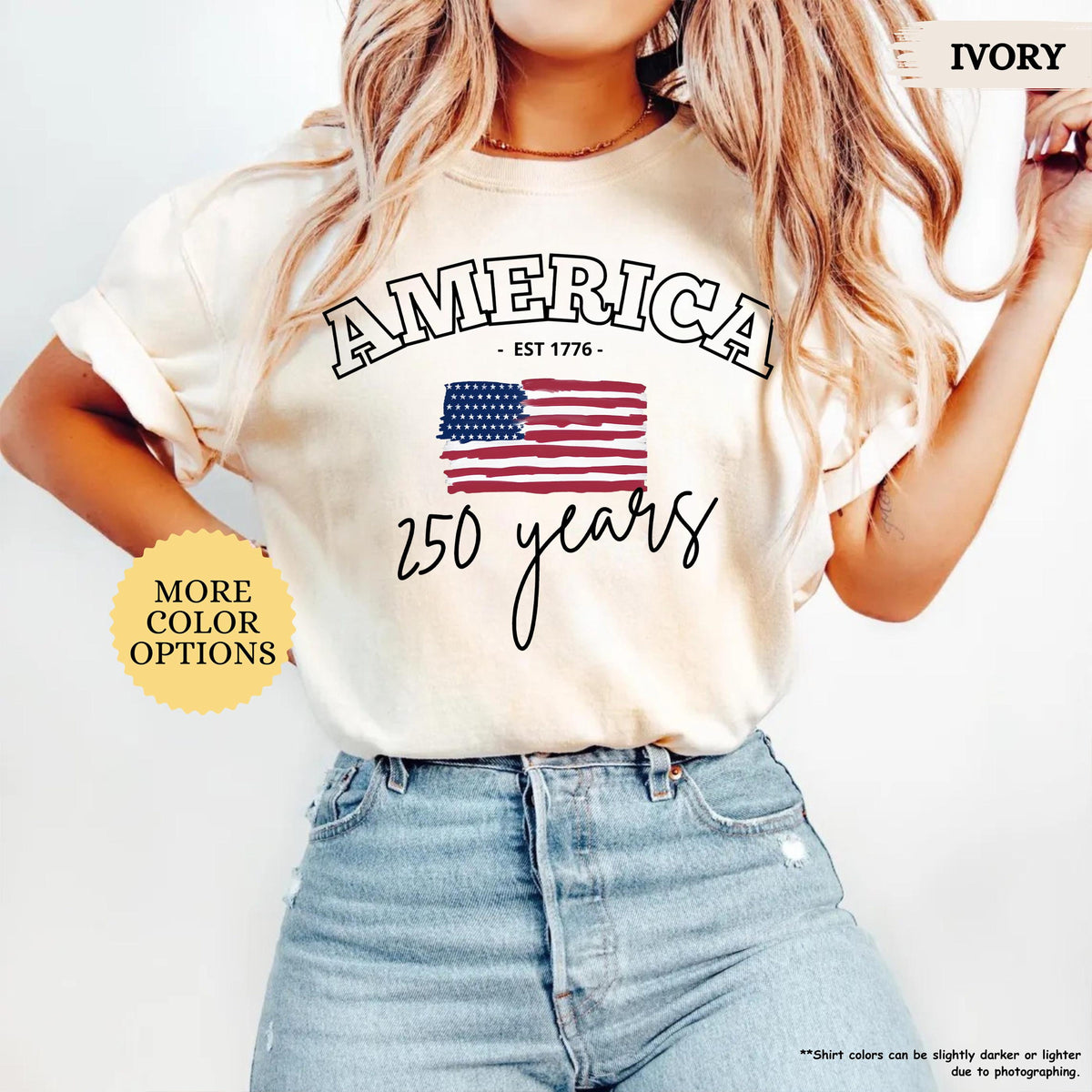 Comfort Colors America 250 Years Shirt 4th Of July Shirt American Flag Shirt Celebrate 250th Anniversary Shirt Patriotic Gift Shirt 1782096485346.jpg