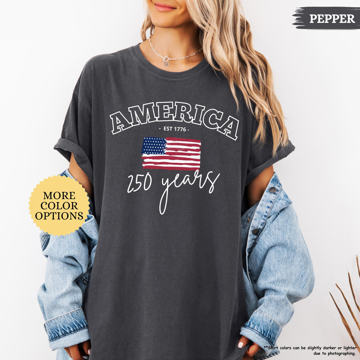 Comfort Colors America 250 Years Shirt 4th Of July Shirt American Flag Shirt Celebrate 250th Anniversary Shirt Patriotic Gift Shirt 1782096485899.jpg