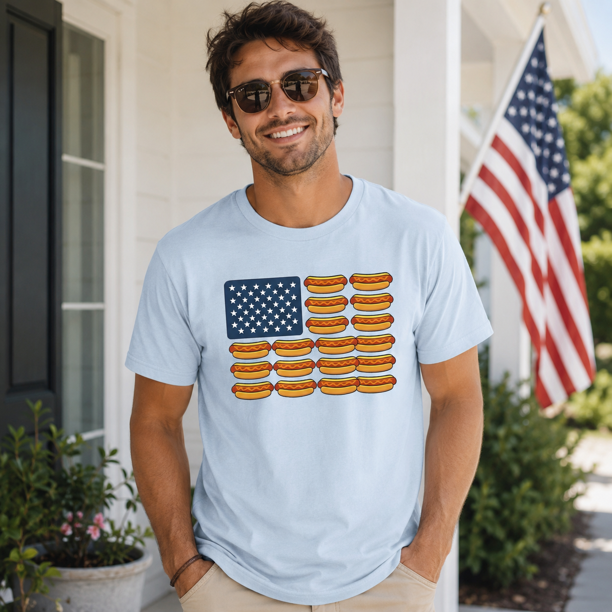 4th Of July Shirt Usa Flag Hot Dog Shirt American Flag Shirt Funny 4th Of July Shirt Independence Day Tee 4th July Hot Dog Lovers Shirt 1782096908041.png