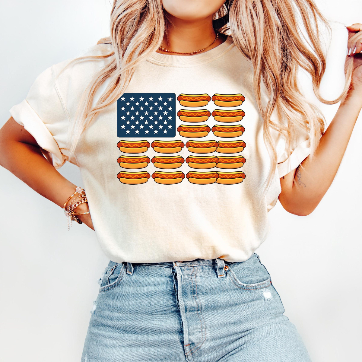 4th Of July Shirt Usa Flag Hot Dog Shirt American Flag Shirt Funny 4th Of July Shirt Independence Day Tee 4th July Hot Dog Lovers Shirt 1782096908290.png