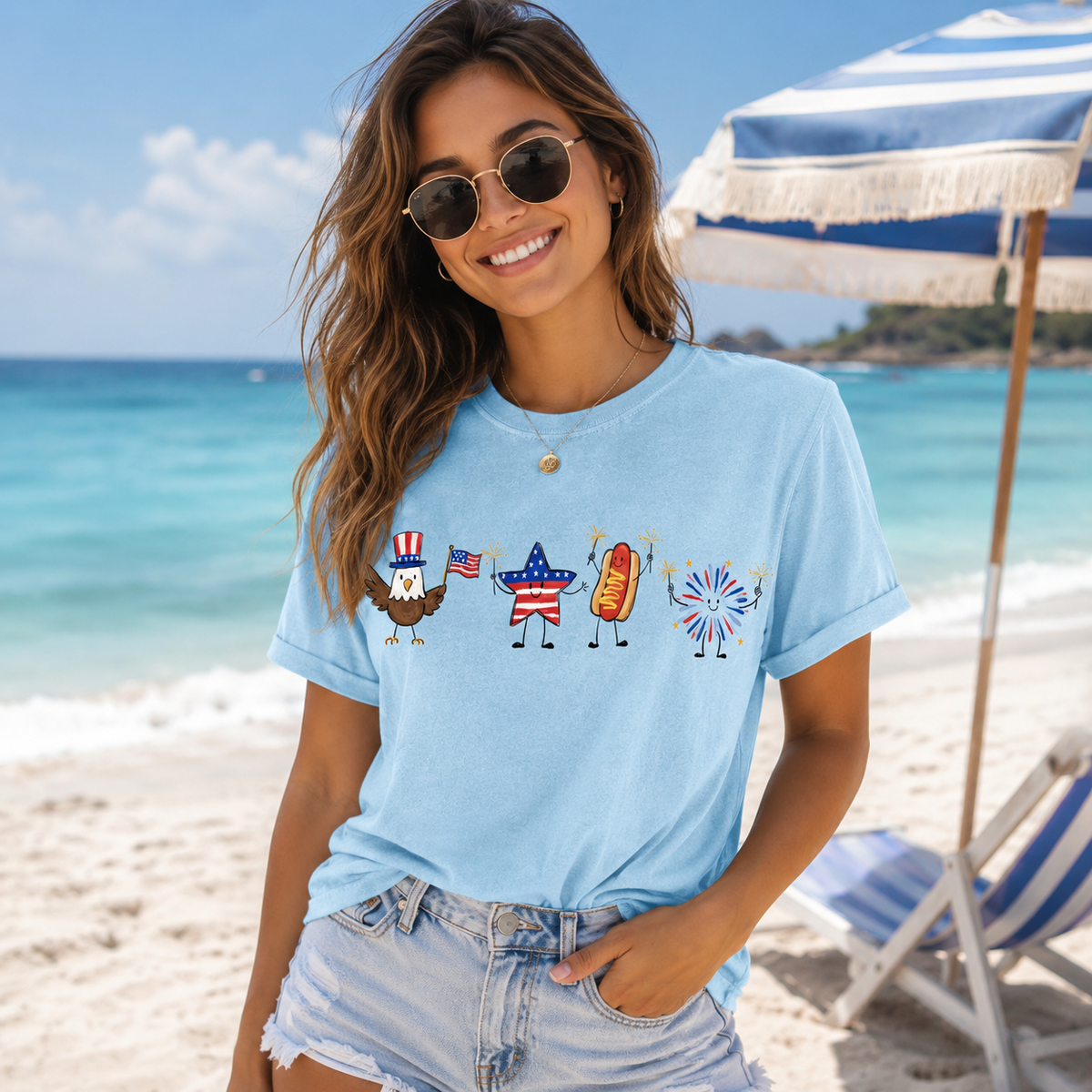 Cute 4th Of July Shirt Patriotic Eagle Star Hotdog Firework Tee Funny America Shirt Comfort Colors Unisex Usa Tee Independence Day Gift 1782097720919.png
