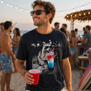 4th Of July Raccoon Drinking Patriotic Slushie Comfort Colors Shirt Funny American Meme Tee Red White Blue Popsicle Drink Shirt 1782099500180.png
