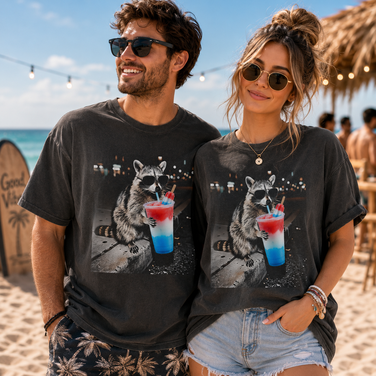 4th Of July Raccoon Drinking Patriotic Slushie Comfort Colors Shirt Funny American Meme Tee Red White Blue Popsicle Drink Shirt 1782099500254.png