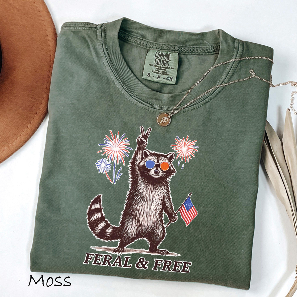 Comfort Colors Feral But Free Raccoon Shirt Funny 4th Of July Tee Patriotic Raccoon Shirt Independence Day Outfit Usa Raccoon Tee 1782099943011.png