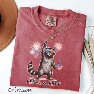 Comfort Colors Feral But Free Raccoon Shirt Funny 4th Of July Tee Patriotic Raccoon Shirt Independence Day Outfit Usa Raccoon Tee 1782099943996.png