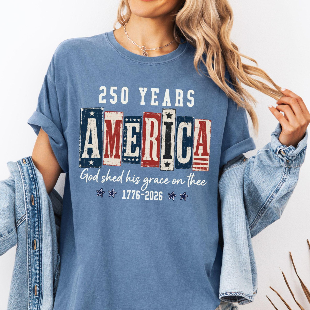 Christian American Flag Tee 250 Years Anniversary Usa Shirt 1776 Patriotic T Shirt Fourth Of July Faith  Freedom Graphic Shirts 1782101721088.png