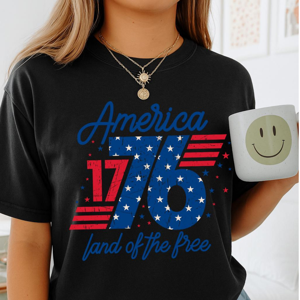 1776 America Shirt Land Of The Free Usa T Shirt Patriotic Graphic Tee 4th Of July Shirt Retro Independence Day Shirt Womenretro Usa Tee 1782115506105.png