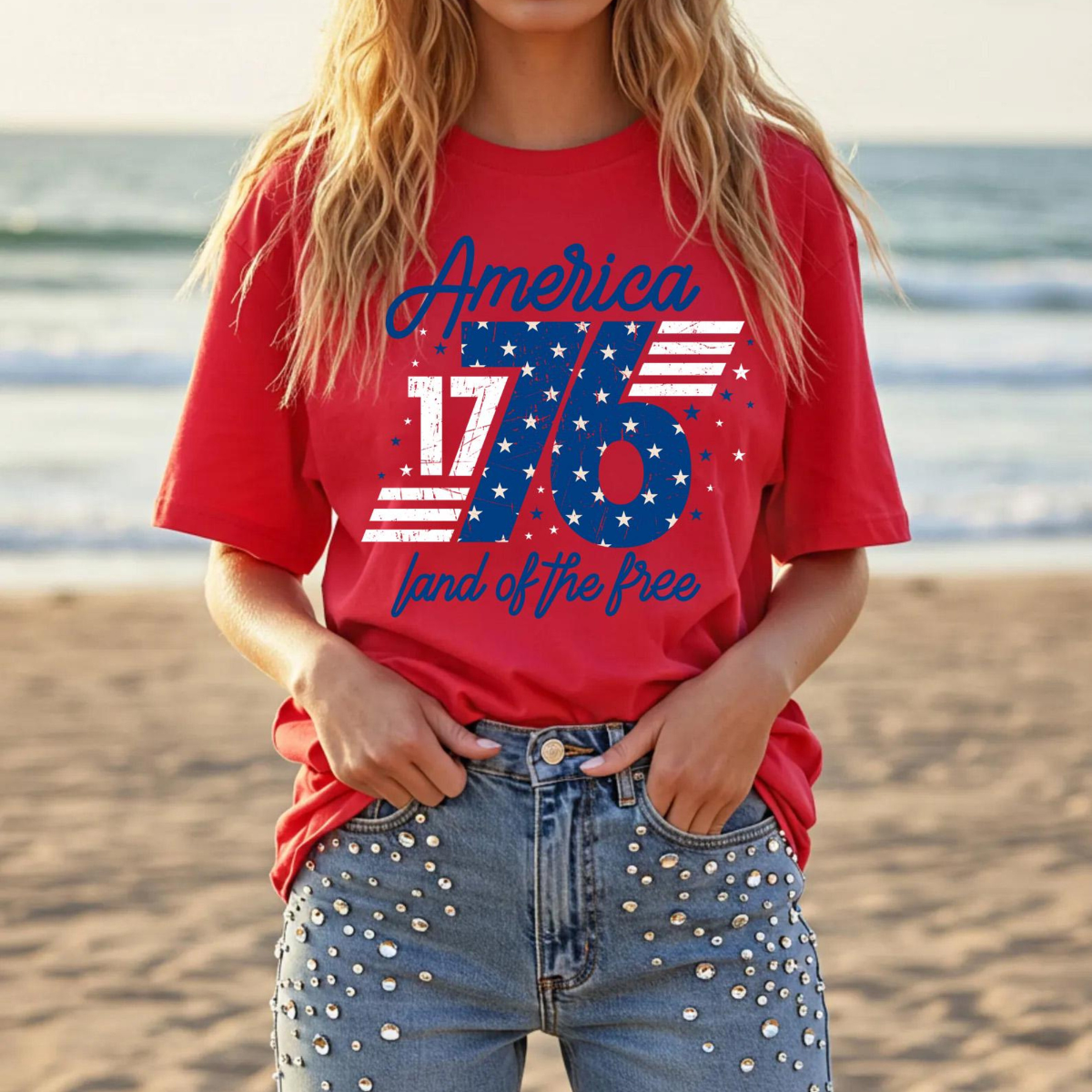 1776 America Shirt Land Of The Free Usa T Shirt Patriotic Graphic Tee 4th Of July Shirt Retro Independence Day Shirt Womenretro Usa Tee 1782115506250.png
