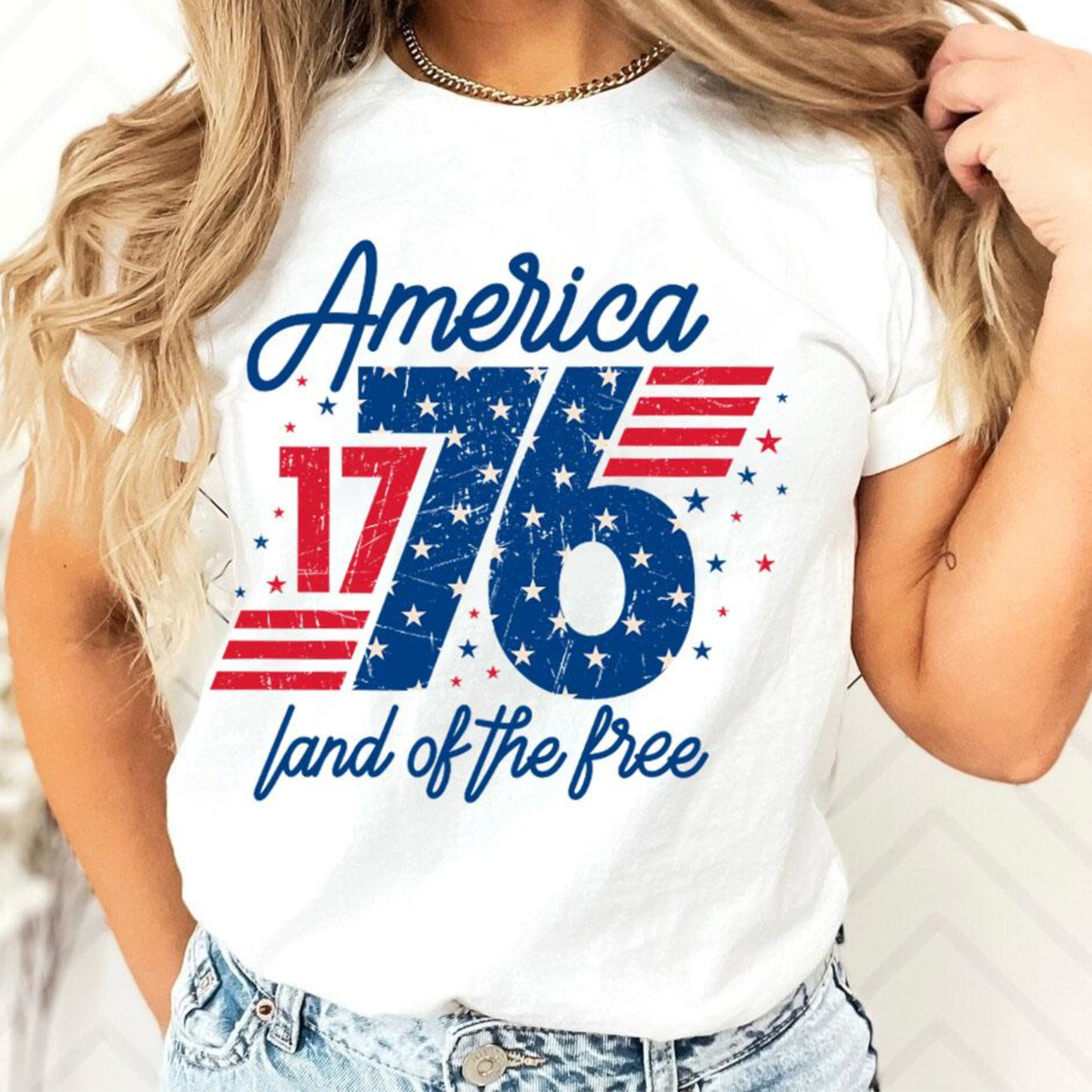 1776 America Shirt Land Of The Free Usa T Shirt Patriotic Graphic Tee 4th Of July Shirt Retro Independence Day Shirt Womenretro Usa Tee 1782115506912.png