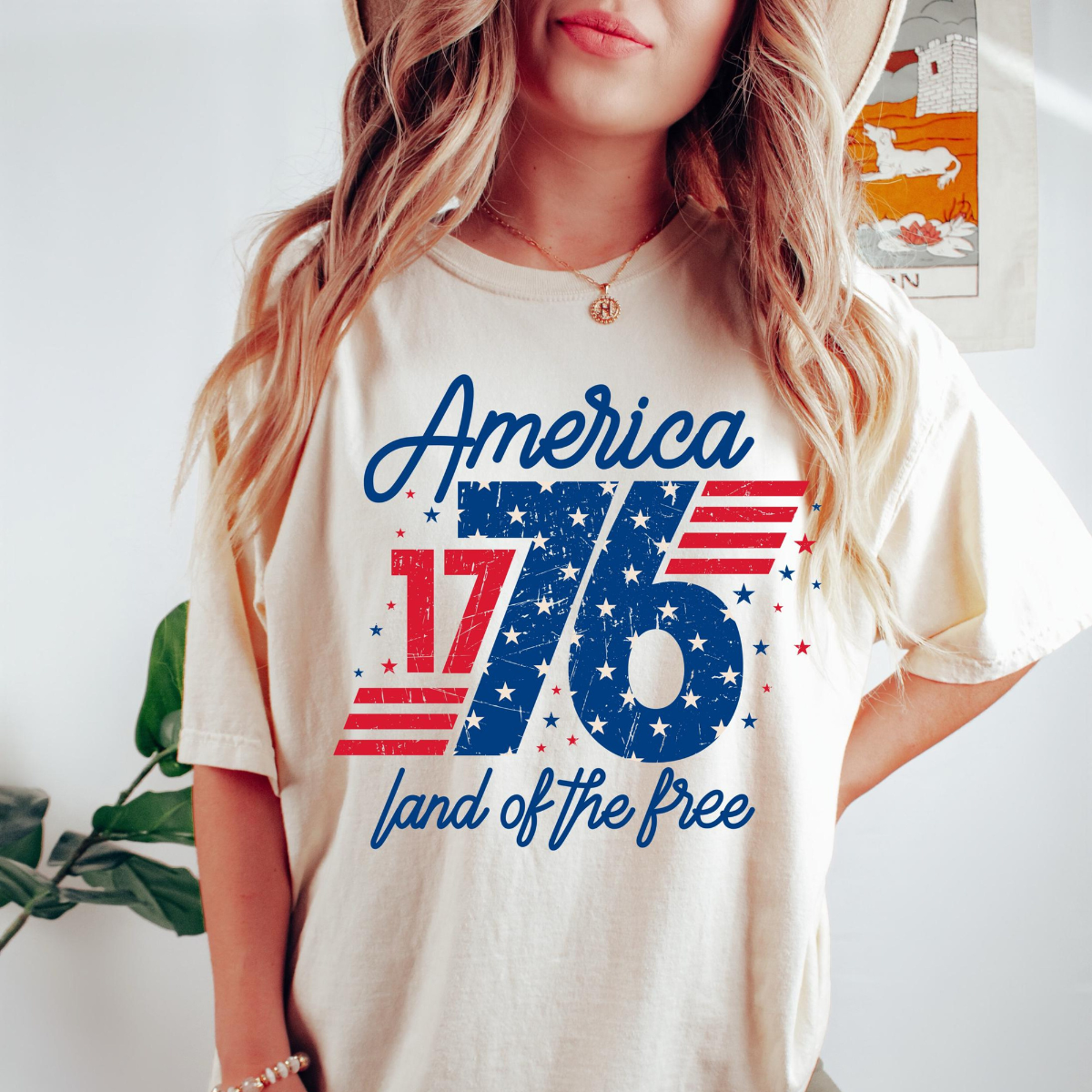 1776 America Shirt Land Of The Free Usa T Shirt Patriotic Graphic Tee 4th Of July Shirt Retro Independence Day Shirt Womenretro Usa Tee 1782115506957.png