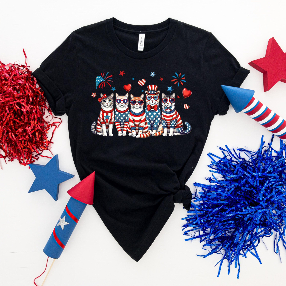 Patriotic Cat Shirt Usa 4th Of July Tee Funny America Cat Lover Shirt Independence Day T Shirt Red White Blue Gift Women 1782116123664.png
