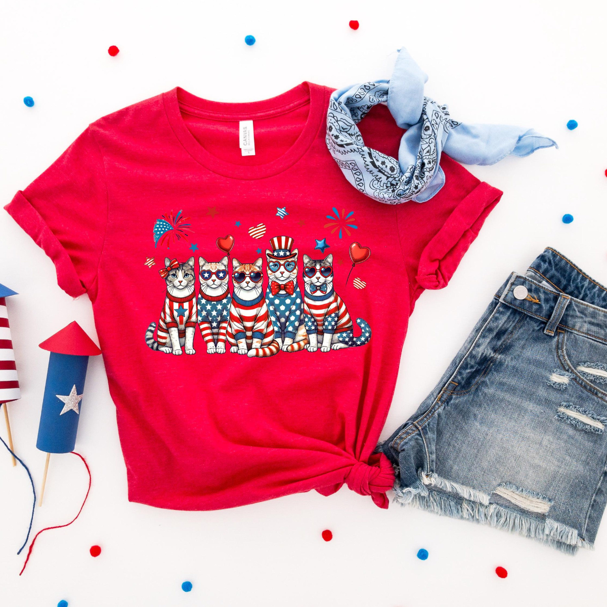 Patriotic Cat Shirt Usa 4th Of July Tee Funny America Cat Lover Shirt Independence Day T Shirt Red White Blue Gift Women 1782116124259.png