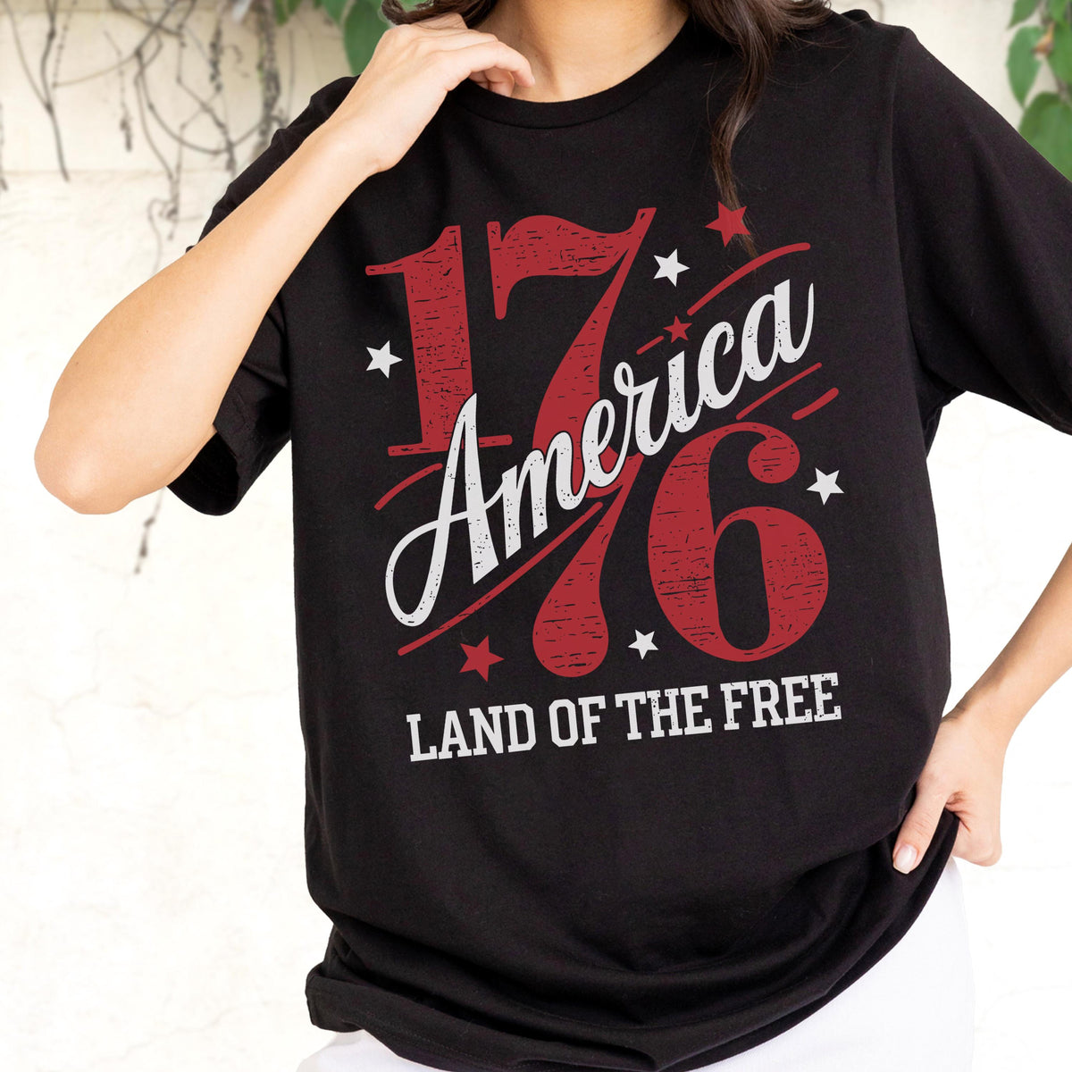 Land Of The Free Shirt 1776 America Tee Patriotic Shirt Usa Independence Day Tee Fourth Of July Shirt Graphic Tee Women 1776 1782116564975.jpg