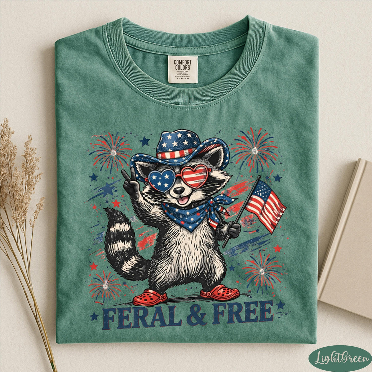 Feral  Free Shirt Comfort Colors 4th Of July Shirt Usa Independence Day Shirt Funny Raccoon Tee Patriotic Raccoon Shirt July 4th Gift 1782180189989.jpg