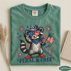Feral  Free Shirt Comfort Colors 4th Of July Shirt Usa Independence Day Shirt Funny Raccoon Tee Patriotic Raccoon Shirt July 4th Gift 1782180189989.jpg