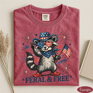 Feral  Free Shirt Comfort Colors 4th Of July Shirt Usa Independence Day Shirt Funny Raccoon Tee Patriotic Raccoon Shirt July 4th Gift 1782180190438.jpg