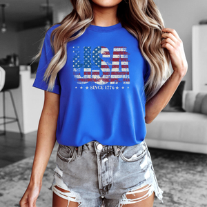 Usa Since 1776 Tee Retro American Flag Patriotic T Shirt 1782186554344.png