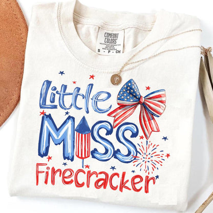 Little Miss Firecracker 4th July Tshirt Little Mister Firecracker American Girl Shirt 1782187441715.jpg