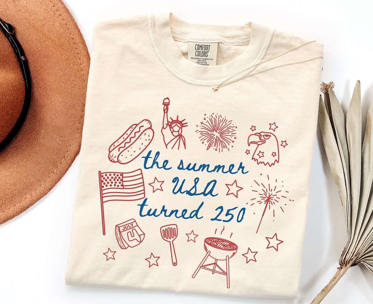 250th Anniversary Shirt Usa 250 Patriotic Shirt The Summer Usa Turned 250 Shirt 250 Years Shirt 4th Of July Shirt 1782187456997.jpg