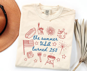 250th Anniversary Shirt Usa 250 Patriotic Shirt The Summer Usa Turned 250 Shirt 250 Years Shirt 4th Of July Shirt 1782187456997.jpg