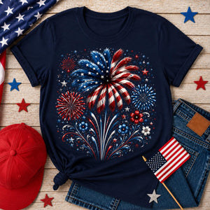 4th Of July Shirt Fireworks Usa Tee Patriotic Shirt American Flag Shirt Independence Day Tee Red White Blue Shirt Freedom Tee 1782189302667.jpg