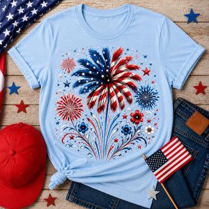 4th Of July Shirt Fireworks Usa Tee Patriotic Shirt American Flag Shirt Independence Day Tee Red White Blue Shirt Freedom Tee 1782189302815.jpg