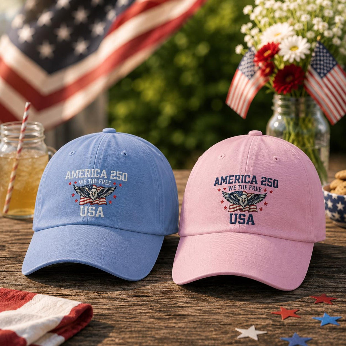 250th 4th Of July Hat Embroidered American Flag Cap Usa 250 Anniversary Baseball Hat Patriotic Hat July 4th Gift America 250 Hat 1782197203392.jpg
