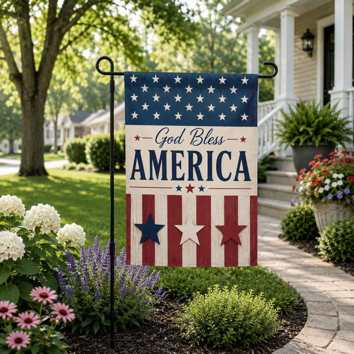 American Yard Flag America 250th Birthday Garden Flag Patriotic Garden Flag America 250 Decor 4th Of July Decor Usa Flag 1782198711308.jpg