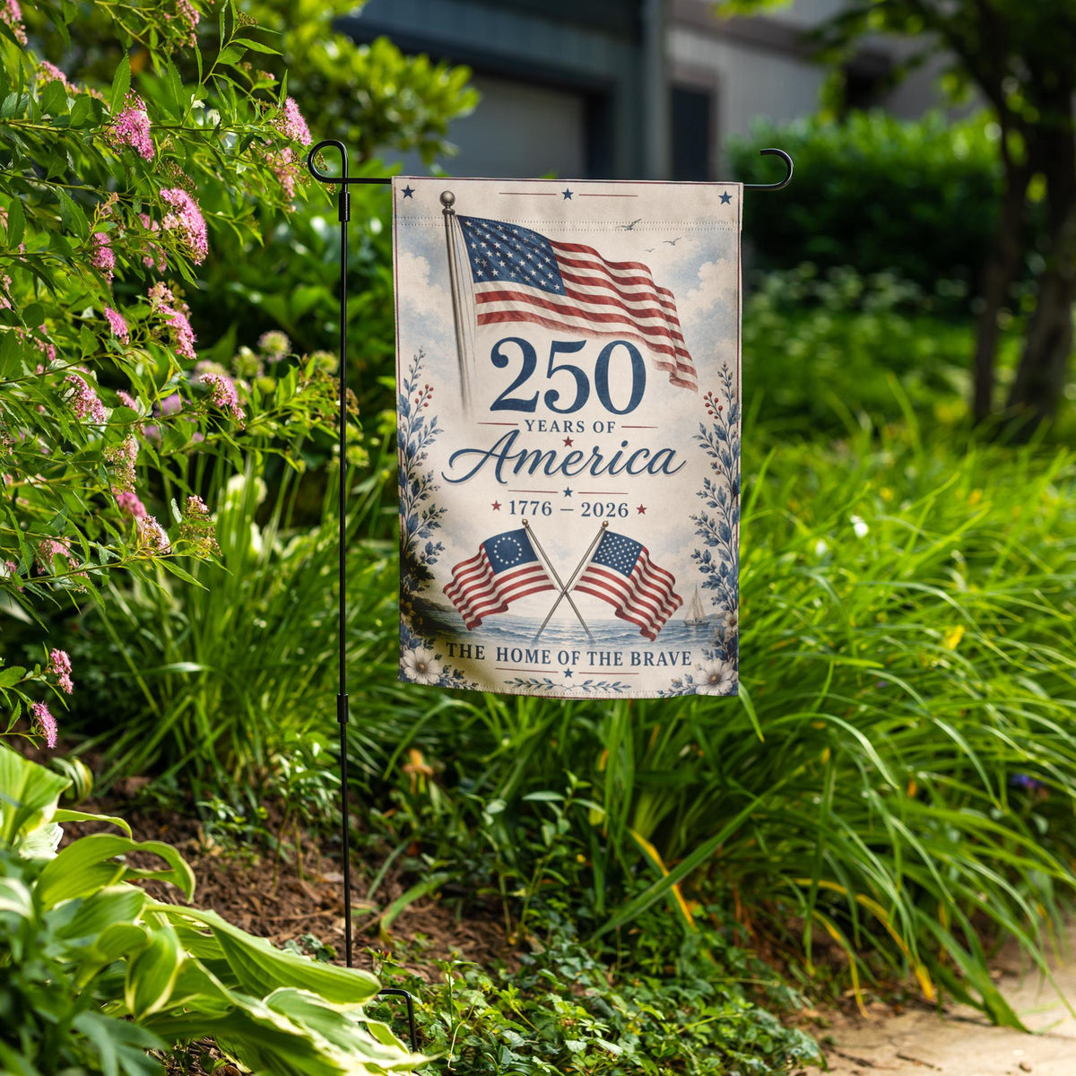America 250th Birthday Garden Flag Patriotic Garden Flag America 250 Decor 4th Of July Decor Americana Yard Flag Usa Flag 1782199052200.jpg