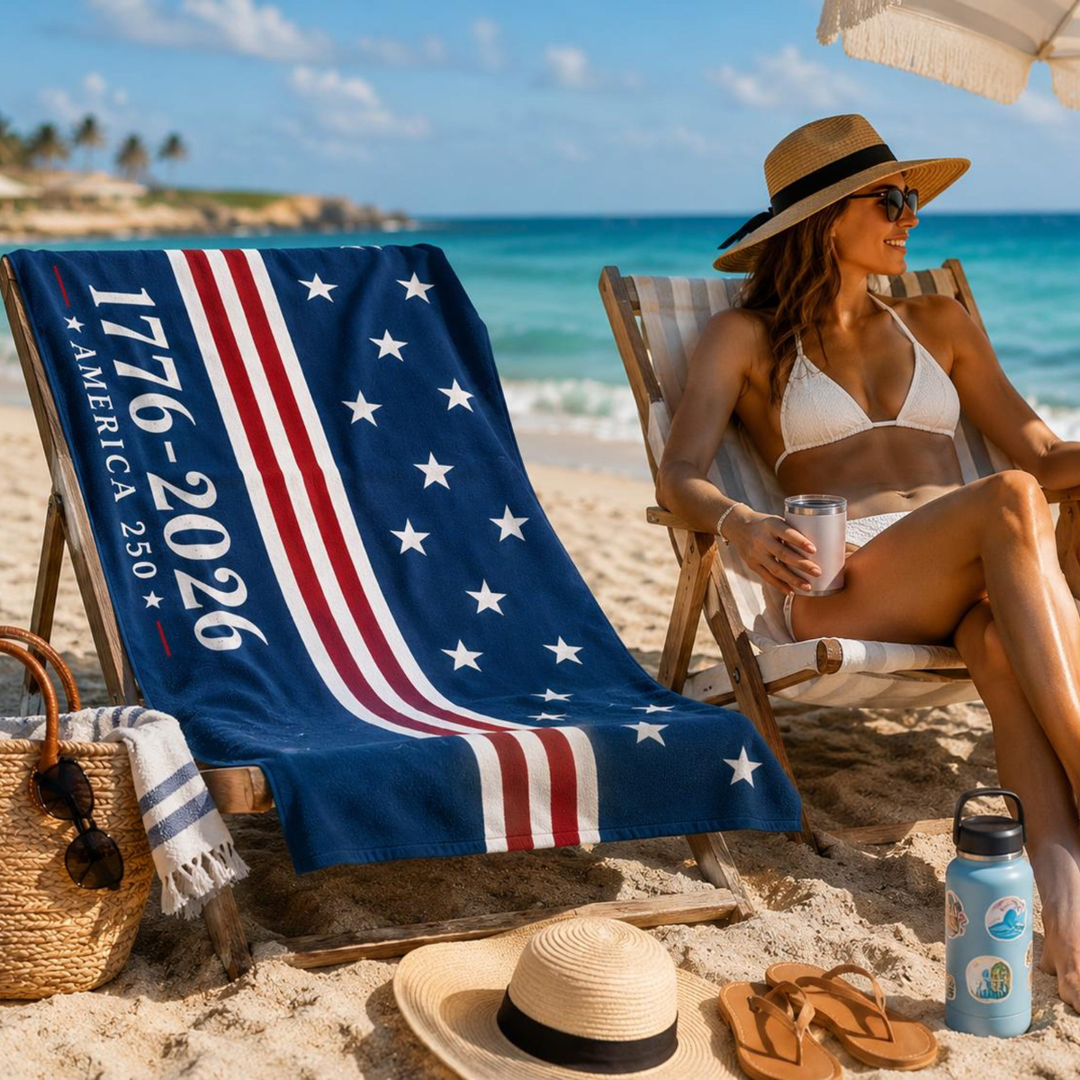 America 250 Beach Towel 1776 2026 Patriotic Pool Towel Oversized Summer Towel Fourth Of July Gift Usa Pride 1782200122575.png