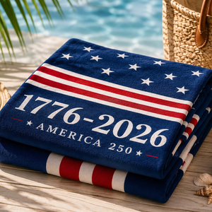 America 250 Beach Towel 1776 2026 Patriotic Pool Towel Oversized Summer Towel Fourth Of July Gift Usa Pride 1782200122610.png