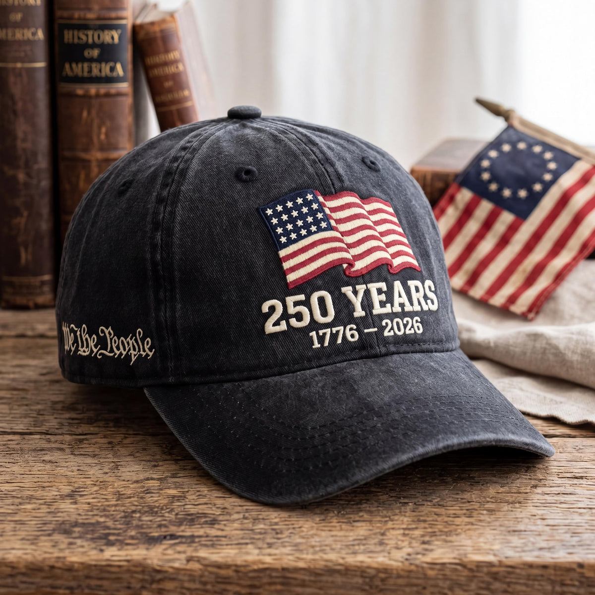 250th Anniversary Usa Flag Embroidered Cotton Baseball Cap We The People Dad Hat 1782201146416.jpg
