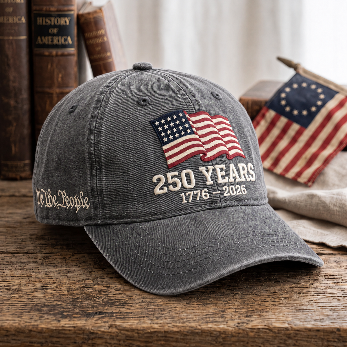 250th Anniversary Usa Flag Embroidered Cotton Baseball Cap We The People Dad Hat 1782201499199.png
