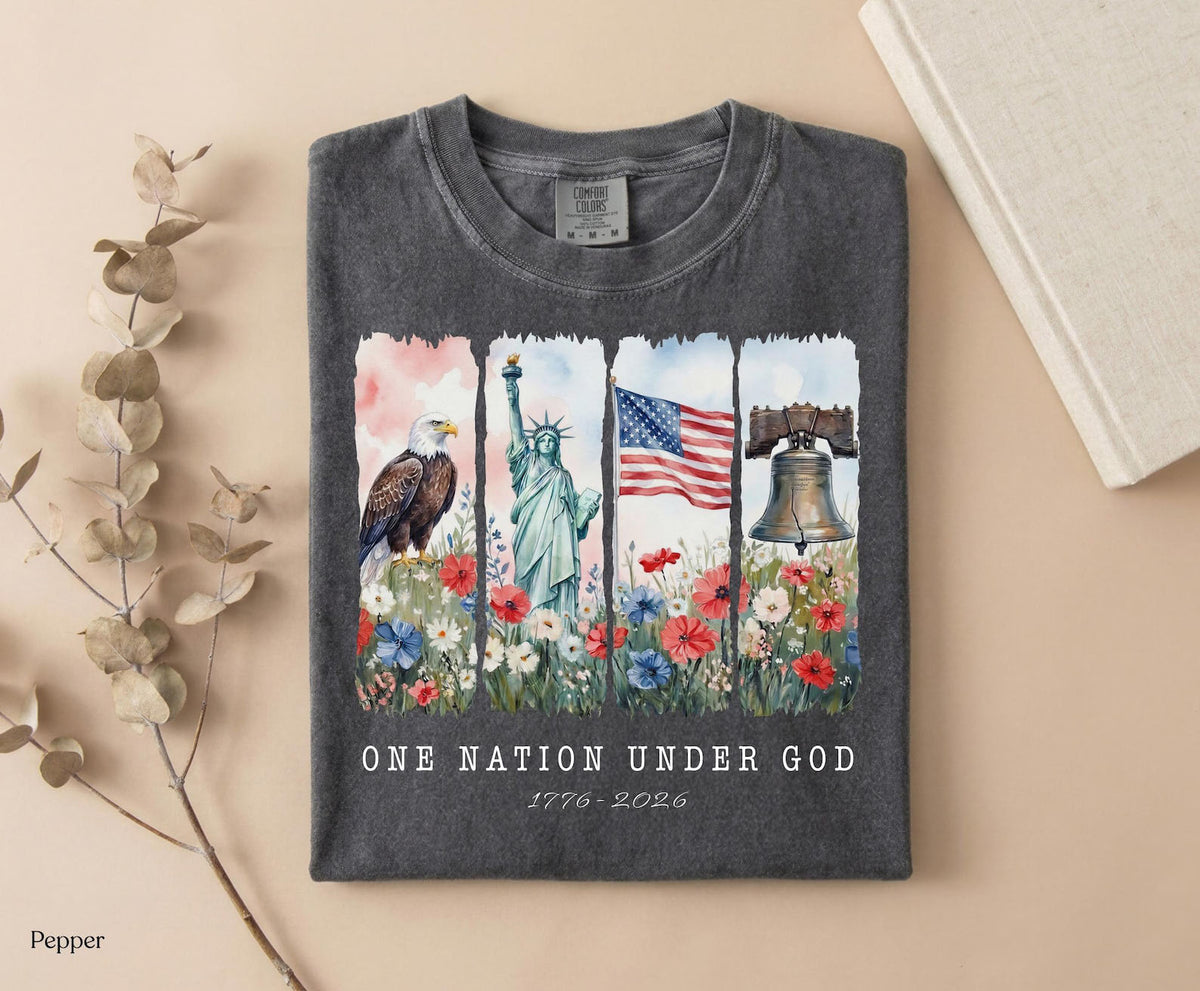 One Nation Under God Shirt America 250th Anniversary Patriotic Christian Fourth Of July Tee 1782201739568.jpg