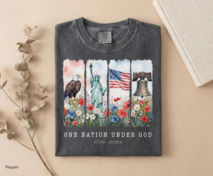 One Nation Under God Shirt America 250th Anniversary Patriotic Christian Fourth Of July Tee 1782201739568.jpg