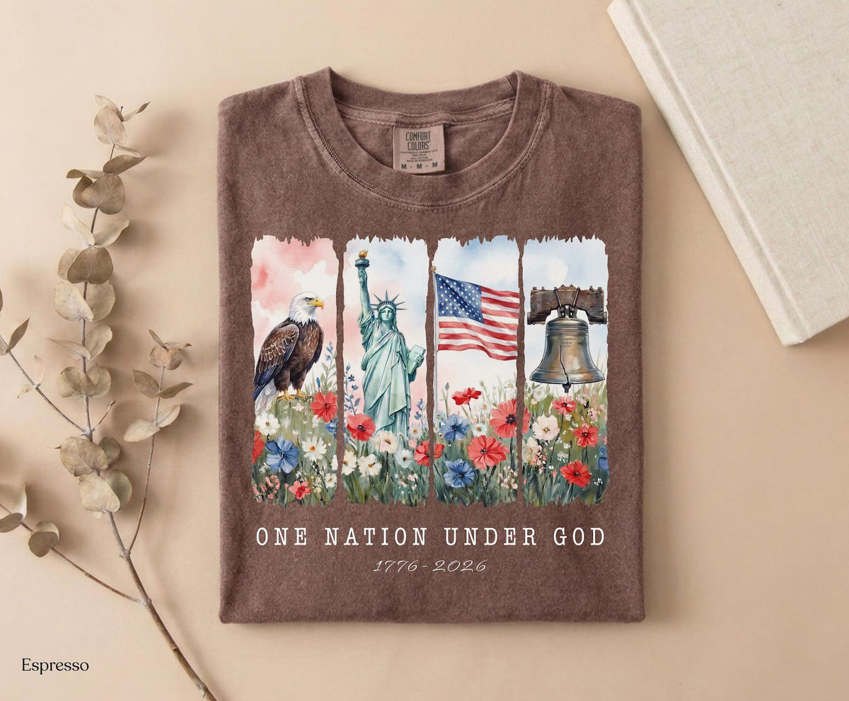 One Nation Under God Shirt America 250th Anniversary Patriotic Christian Fourth Of July Tee 1782201739572.jpg
