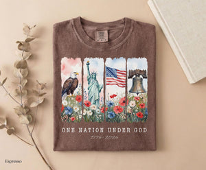 One Nation Under God Shirt America 250th Anniversary Patriotic Christian Fourth Of July Tee 1782201739572.jpg