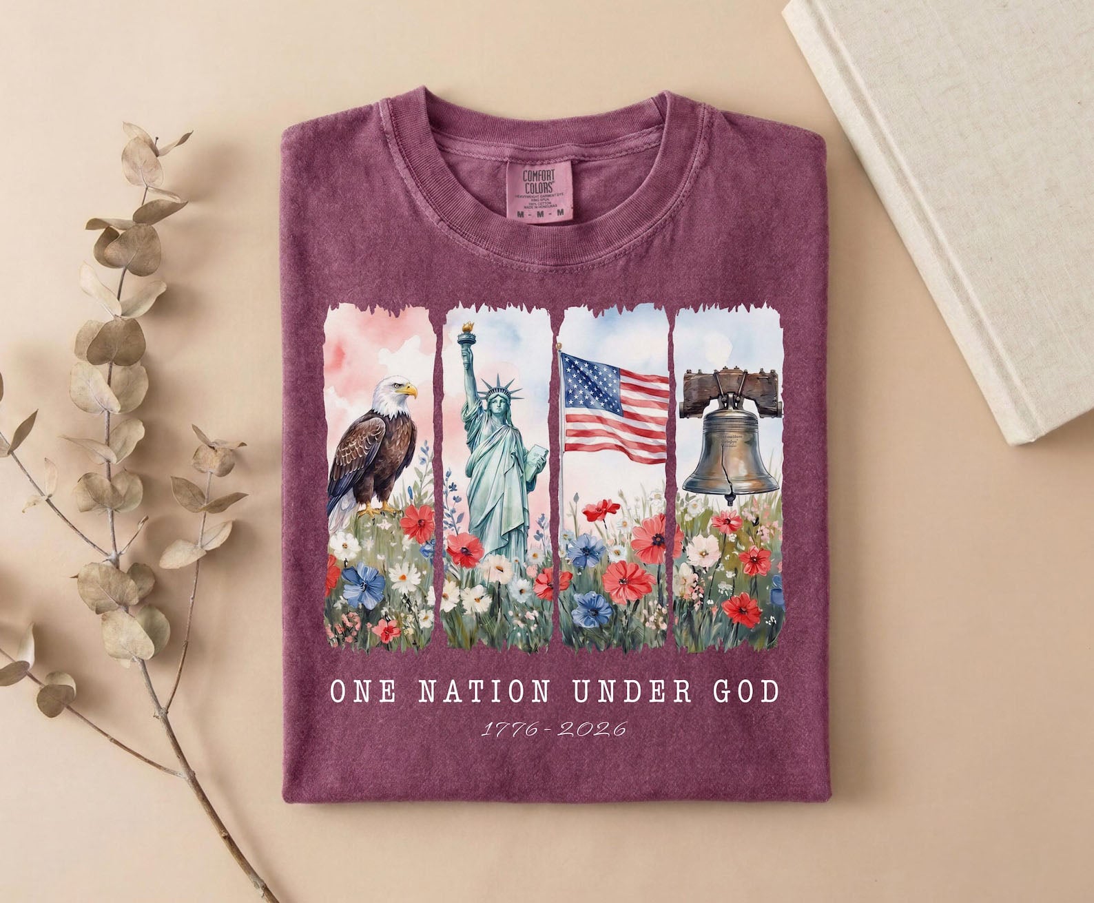 One Nation Under God Shirt America 250th Anniversary Patriotic Christian Fourth Of July Tee 1782201740226.jpg