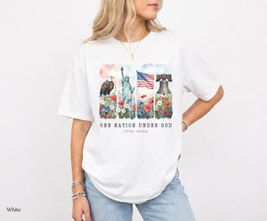 One Nation Under God Shirt America 250th Anniversary Patriotic Christian Fourth Of July Tee 1782201740252.jpg