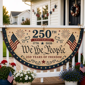 Usa 250th Anniversary Patriotic Bunting Banner We The People Semicircular Flag 1776 2026 Patriotic Fence Flag Semiquincentennial Decor 1782204914083.jpg