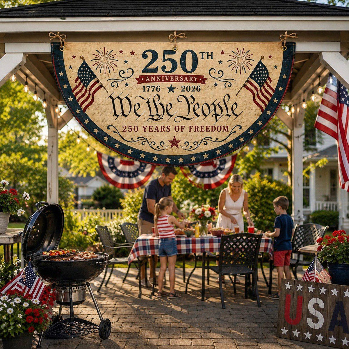Usa 250th Anniversary Patriotic Bunting Banner We The People Semicircular Flag 1776 2026 Patriotic Fence Flag Semiquincentennial Decor 1782204914132.jpg