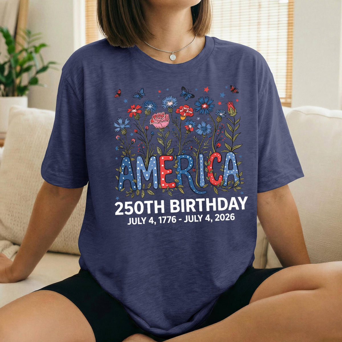 Flower Usa Shirt 250th Anniversary Shirt 4th Of July Gift Independence Day T Shirt Patriotic Usa Shirt America Floral Birthday Tee 1782267987324.jpg
