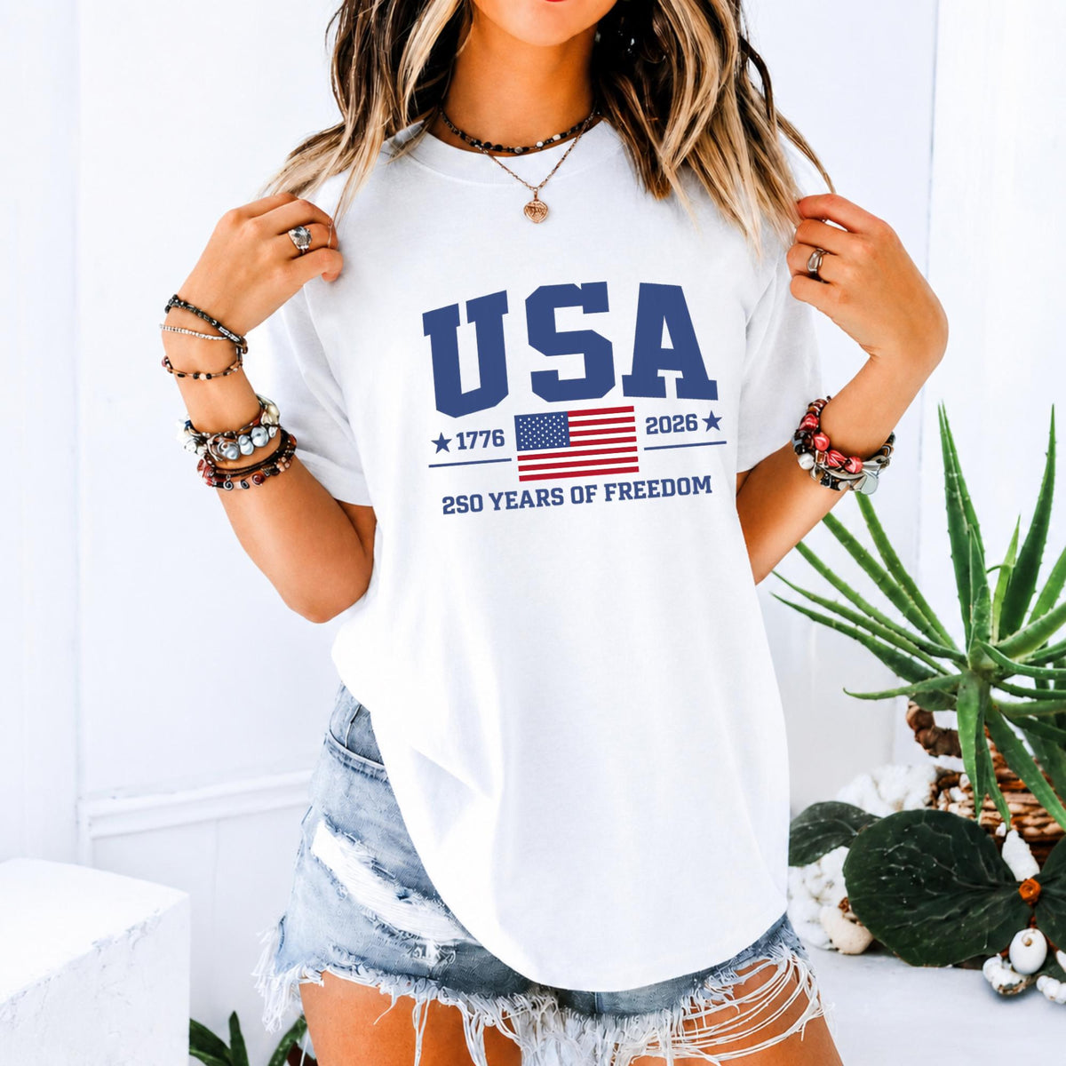 Comfort Colors Patriotic Usa Shirt 250 Years Of Freedom Tee 250th Anniversary Usa Shirt 1776 2026 American Flag Tee 1782268610550.jpg