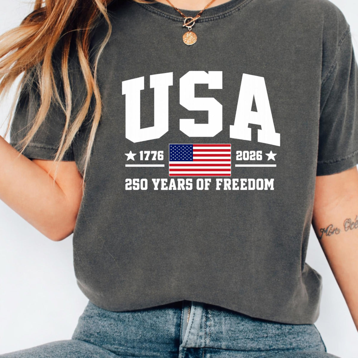 Comfort Colors Patriotic Usa Shirt 250 Years Of Freedom Tee 250th Anniversary Usa Shirt 1776 2026 American Flag Tee 1782268611262.jpg