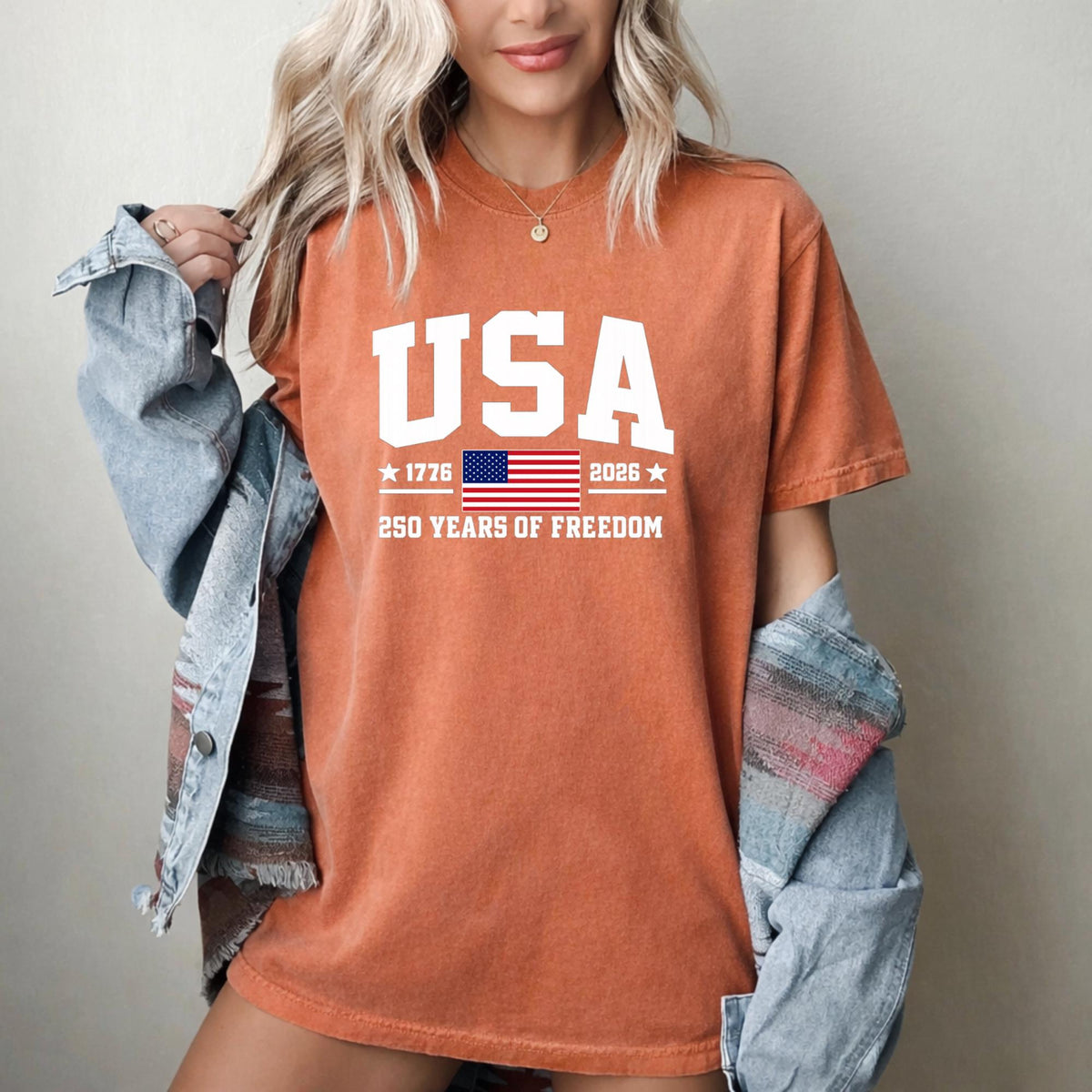 Comfort Colors Patriotic Usa Shirt 250 Years Of Freedom Tee 250th Anniversary Usa Shirt 1776 2026 American Flag Tee 1782268611319.jpg