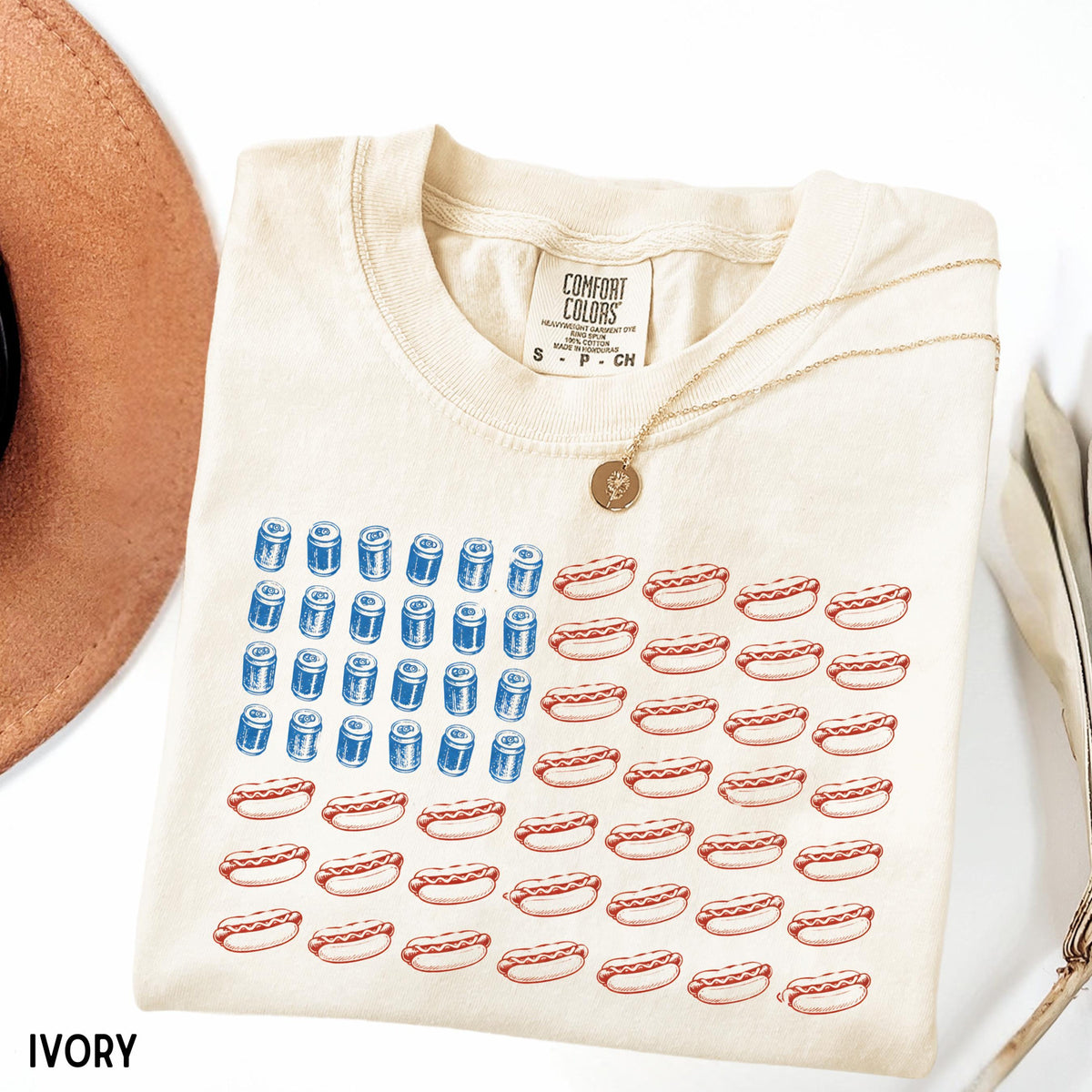 Funny 4th Of July Shirt Hot Dog American Flag Tee Bbq Party Shirt Patriotic Food Shirt Cookout Shirt Comfort Colors Graphic Tee 1782272898246.jpg