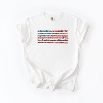 Christian Usa Shirt Patriotic Bible Verse Tee 2 Chronicles 714 Shirt Faith Freedom Shirt America Flag Shirt God Heal Our Land Shirt 1782273118927.jpg